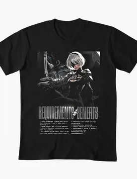 B NieR Automata Yorh No. 2 Type B Anime T-shirt for Gamer 0609 Emil Cyber Punk Graphic Clothes Y2K Tee US Size Tops S-6XL - Aliexpress - FashionsVida