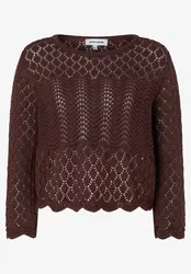 Ajour Pullover, 3/4 Sleeve female