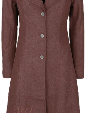 Wintermantel - 3 - Lally - S bis L - für Damen - Größe M - maroon - EMP exklusives Merchandise! - Frauen - female - Phantastische Tierwesen - FashionsVida