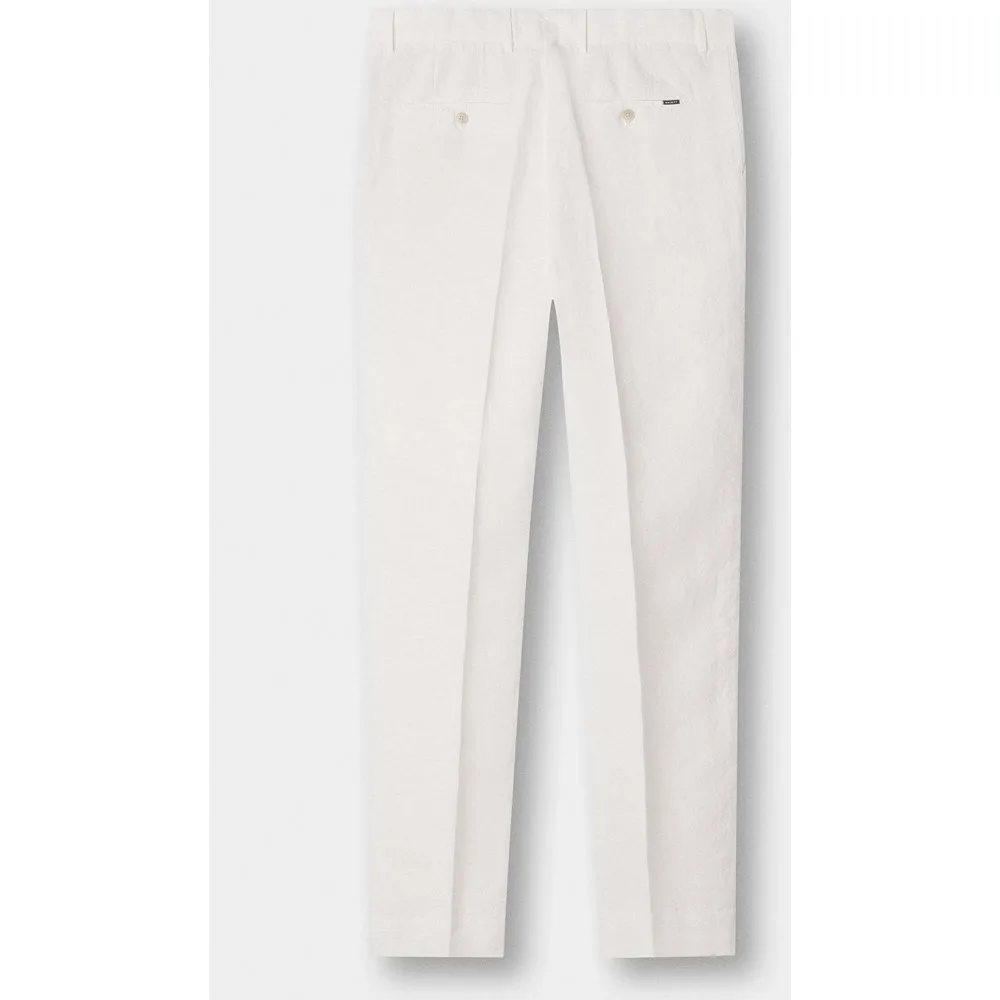 Chino de hombre de lino kensington fit slim - Hackett - FashionsVida