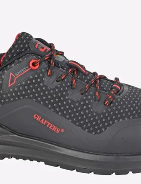 Dakota Safety Shoe Mens - Black - Size Uk 9.5 - Grafters - FashionsVida