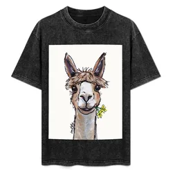 Cute Alpaca art T-Shirt Lightweight Print T-Shirt