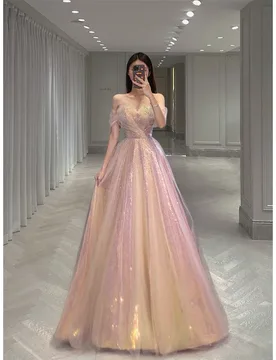 A one-shoulder dress for the performance at toasting event - Aliexpress - FashionsVida
