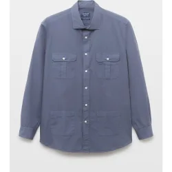 Camisa de hombre con bolsillos classic fit