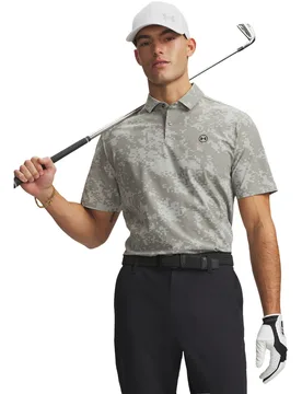 Polo Drive Chill Printed, titan/grün s - Under armour - FashionsVida