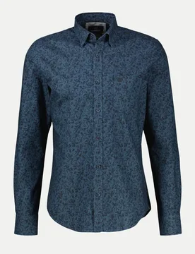 Hemd mit Allover-Print Blau XXL - Lerros - FashionsVida