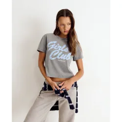 Camiseta de mujer con estampado grande