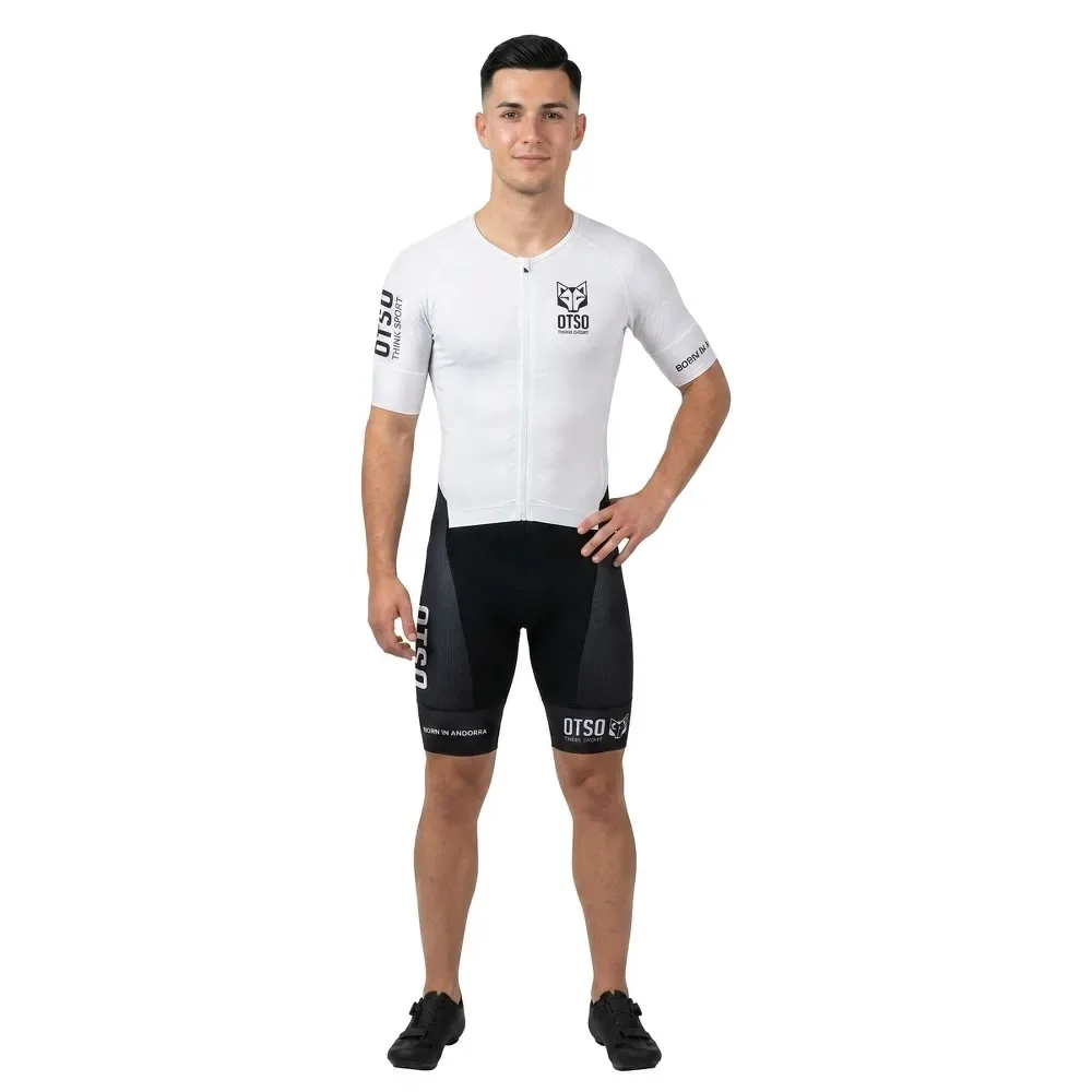 Trisuit A Maniche Corte Black & White Black / White S - OTSO - FashionsVida