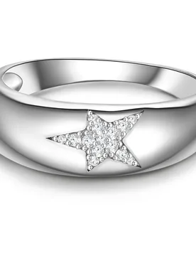 Womens Sterling Silver Ring - Size R - Glanzstücke München - FashionsVida