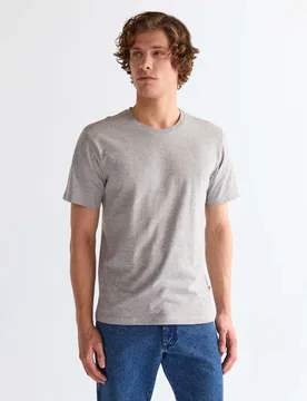 Pack Pure Cotton Jersey T-Shirts Grey male - Wrangler - FashionsVida