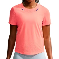 W nk arswft dfadv top ss camiseta entrenamiento manga corta mujer Rosa (M)