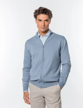 Chaqueta de punto de hombre 100% algodón en - Wickett Jones - FashionsVida