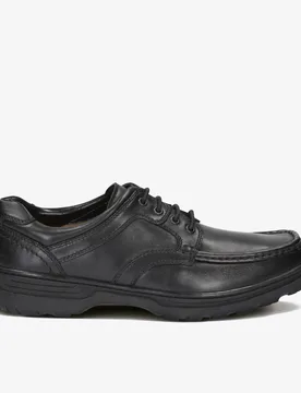 Mens Line Shore Black Leather Shoes - Size 9 Extra Wide Fit (Uk Shoe) - Clarks - FashionsVida