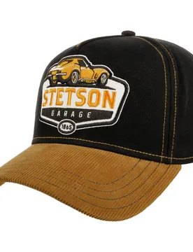 Cord Peak Garage Cap by - black-yellow - Size: One Size - Stetson - FashionsVida