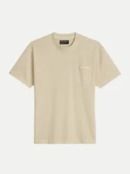 Marc O' Polo T-Shirt mit Brusttasche Beige XL