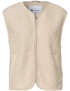 Short Teddy Vest w. Corduroy D female - 42 - FashionsVida