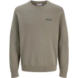 Jack & Jones - Jersey de hombre con cuello redondo y logo bordado