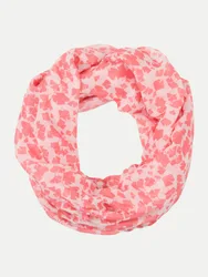 Loopschal mit Muster Rosa