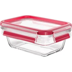 Hermético rectangular de cristal Clip&Close