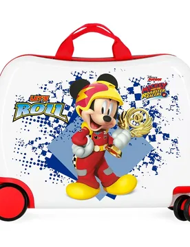 Maleta infantil 2 ruedas multidireccionales Mickey Joy rígida con capacidad de 34L - Disney - FashionsVida