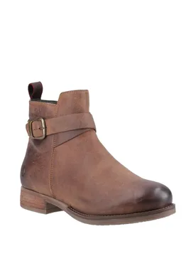 Women's Elise Buckle Boot in Brown Size: 3 - Brown - Size: 3 - Hush puppies - FashionsVida