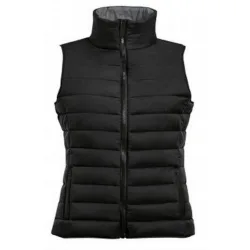 Womens/ladies Wave Padded Water Repellent Bodywarmer/gilet (Black) - Size X-Large