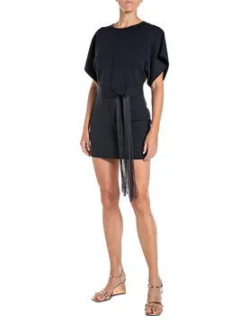 Robe Courte à Manches Courtes Dk4217.000.g23778 Blue L - Replay - FashionsVida