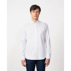 Camisa de hombre slim fit en microdibujo