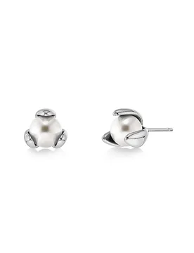Pendientes MOONRAVE STUDS Large Silver plata - Edblad - FashionsVida