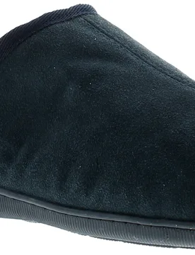 Ashton Mens Leather Mule Slipper Navy Suede - Size 8 (Uk Shoe) - Hush puppies - FashionsVida