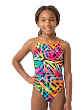 Geoflu Swimsuit Yellow 7-8 Years Girls - TURBO - FashionsVida
