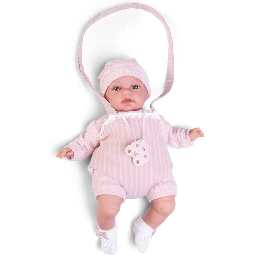 Muñeca Baby Toneta palabritas con portabebé - Muñecas Antonio Juan - FashionsVida