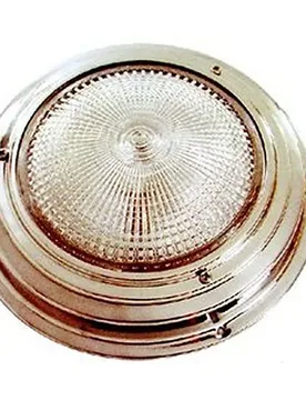 Stainless Steel Courtesy Light With Switch 175 Mm 12v 20w Grey One Size unisex - Goldenship - FashionsVida