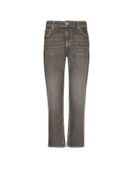 Jeans Straight Fit 7/8 MADISON marron 40