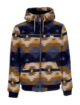 Giubbotto Uomo Santania Hood Jacket Blue Sand - Iriedaily - FashionsVida