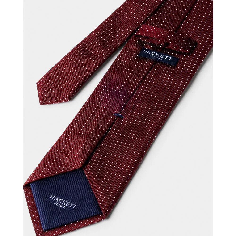 Corbata de hombre de seda con mini lunares - Hackett - FashionsVida