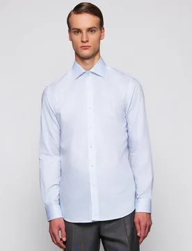 Camisa vertir de hombre cuadros manga larga Tallas Grandes - Mirto - FashionsVida