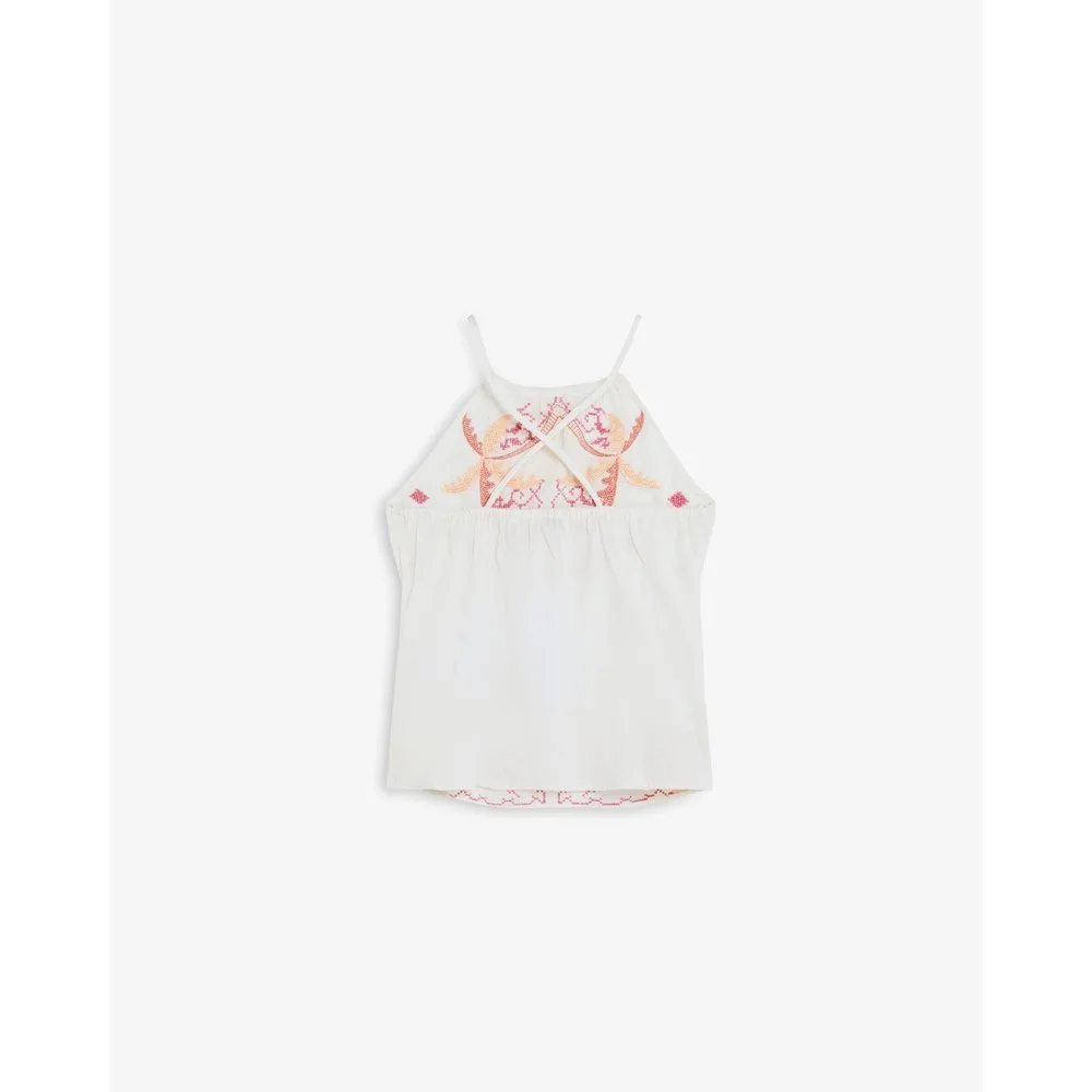 Top de mujer bordado con cuello halter - Scalpers - FashionsVida