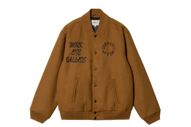 Work Varsity Bomber - Jacke-Winterjacke - braun - Herren - Size: M