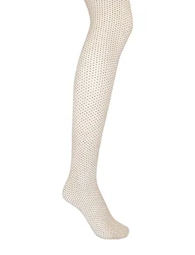 Modestrumpfhose MINI DOT 20 DEN noir assez clair beige S - Wolford - FashionsVida