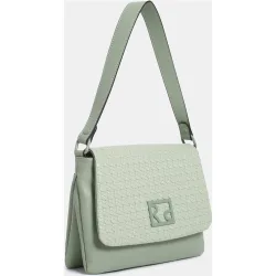 Cross body solapa pu trenzado