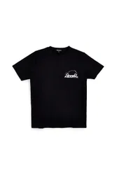 T-shirt nera con stampa logo AH017TE XXL