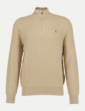 Polo Strick-Troyer mit Logo-Stick Beige M - Ralph Lauren - FashionsVida