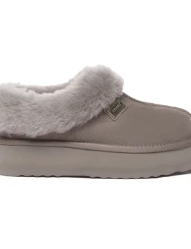 Womens Ever Au Women Topknot Leather Slippers - Brown Suede - Size Uk 3 - EverAU Australia - FashionsVida