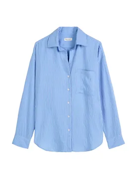 BLOUSE, CASUAL FIT, OPEN KENT COLLA female - 38 - FashionsVida