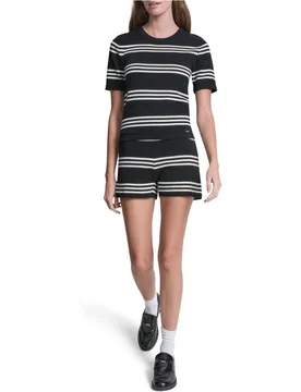 Top de mujer de manga corta con rayas - DKNY Jeans - FashionsVida