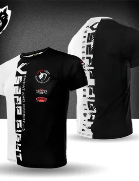 VSZAP Training MMA Sports Short Sleeve Men's Fitness Elastic Thai Boxing T-shirt Fighting Quick Dry Sports Fishing Outdoor - Aliexpress - FashionsVida