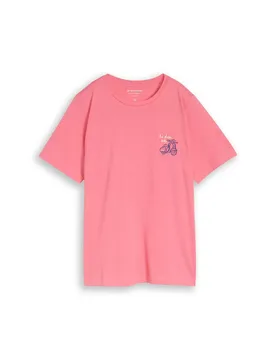 T-shirt basic crew neck print female - 46 - FashionsVida