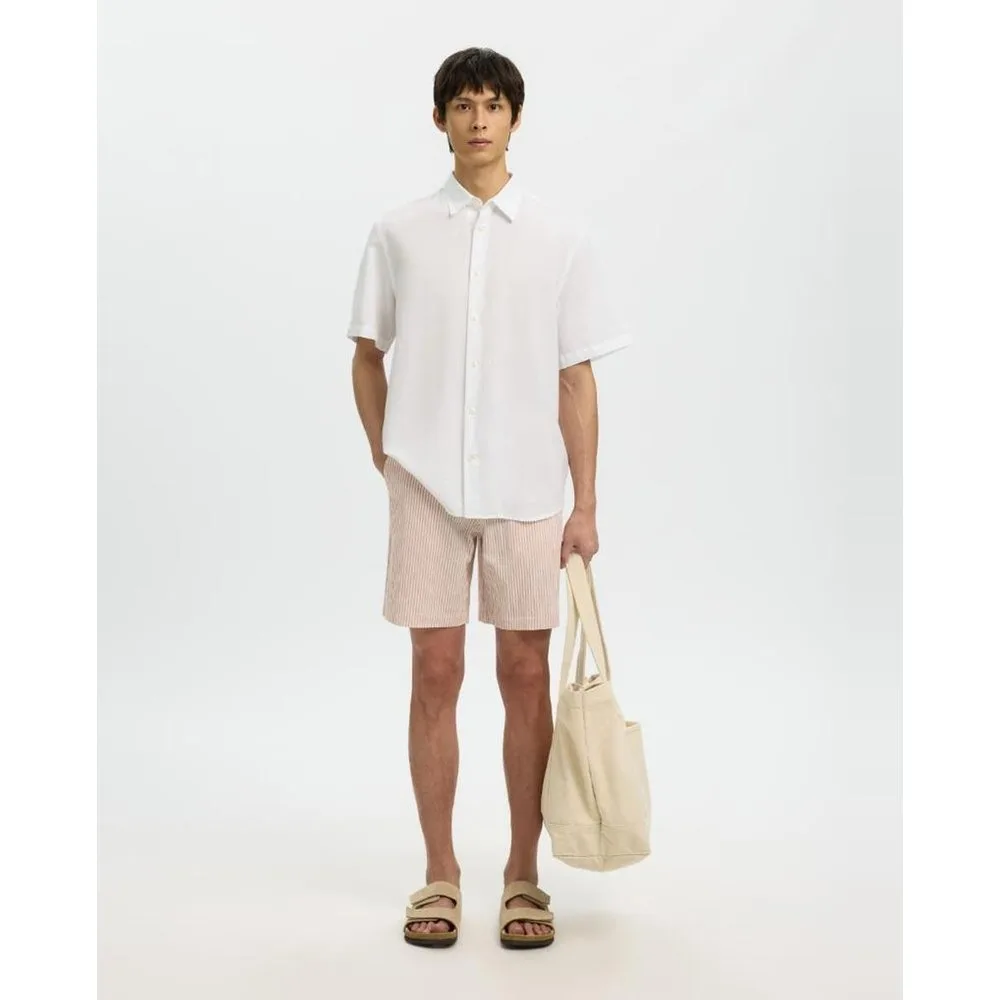 Camisa de hombre manga corta regular fit - Selected - FashionsVida