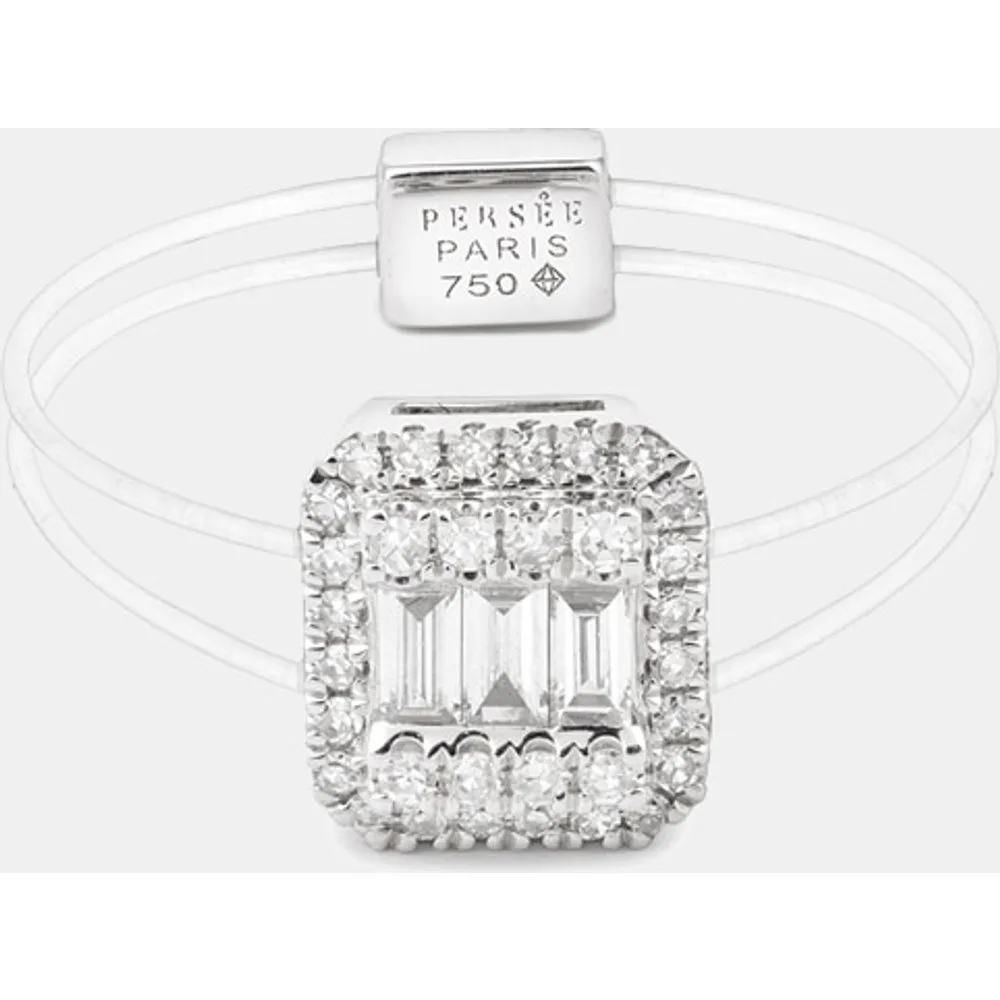 Anillo Floating de oro y diamantes - Persée - FashionsVida